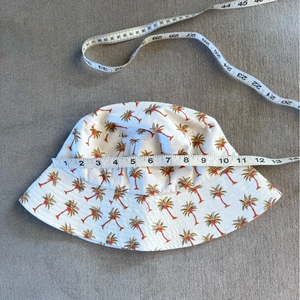 White Palm Tree Bucket Hat